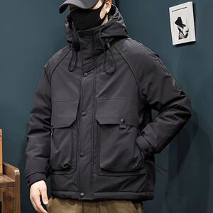 【50绒有报告】户外连帽工装男士羽绒服1078-1 P170图片