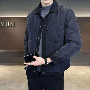 【50绒有报告】户外翻领男士羽绒服男1072-1 P140图片