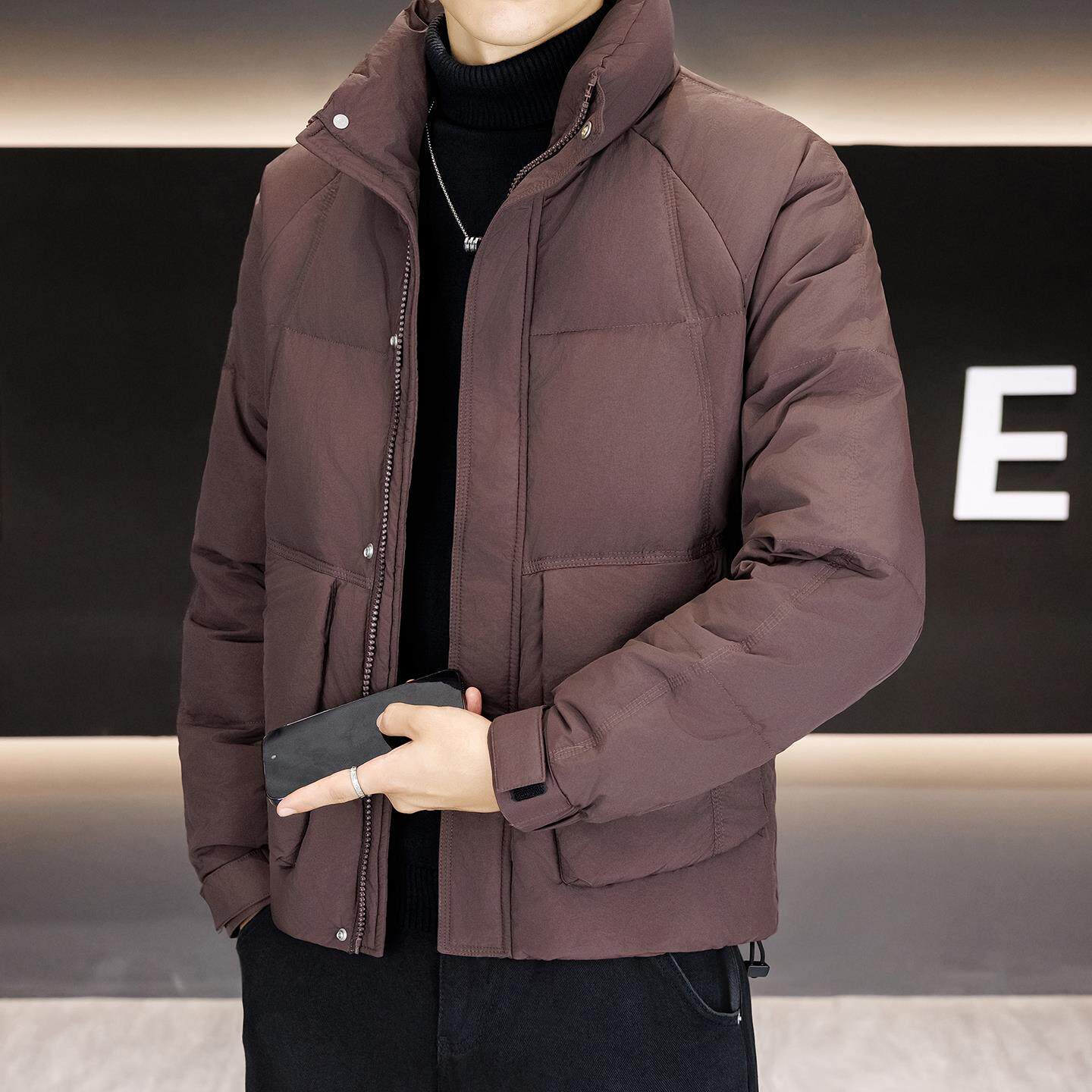 【新标50绒可】户外立领羽绒服男1067-1P145,男装羽绒服,星座1411A