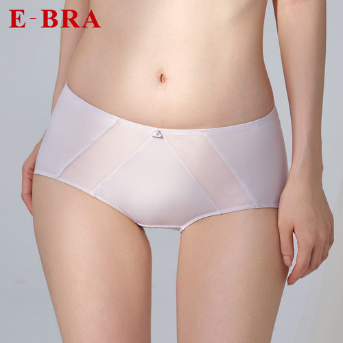 安莉芳官方E-BRA基础简约轻薄弹力冰丝内裤中腰三角裤女K200307