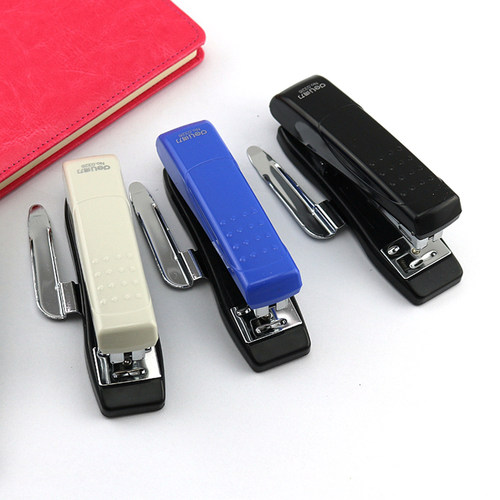 得力0326订书机12号中号商务带起钉器办公用品