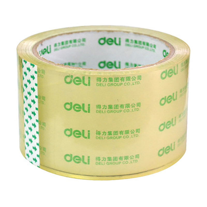 得力30322 封箱胶带 透明胶带60mm*50Y 打包胶带 宽胶带