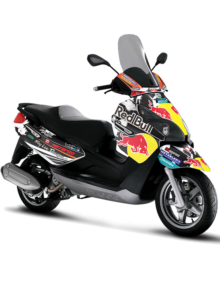 定制比亚乔x7贴花改装贴纸加厚水晶膜版画防水车身贴保护膜拉花