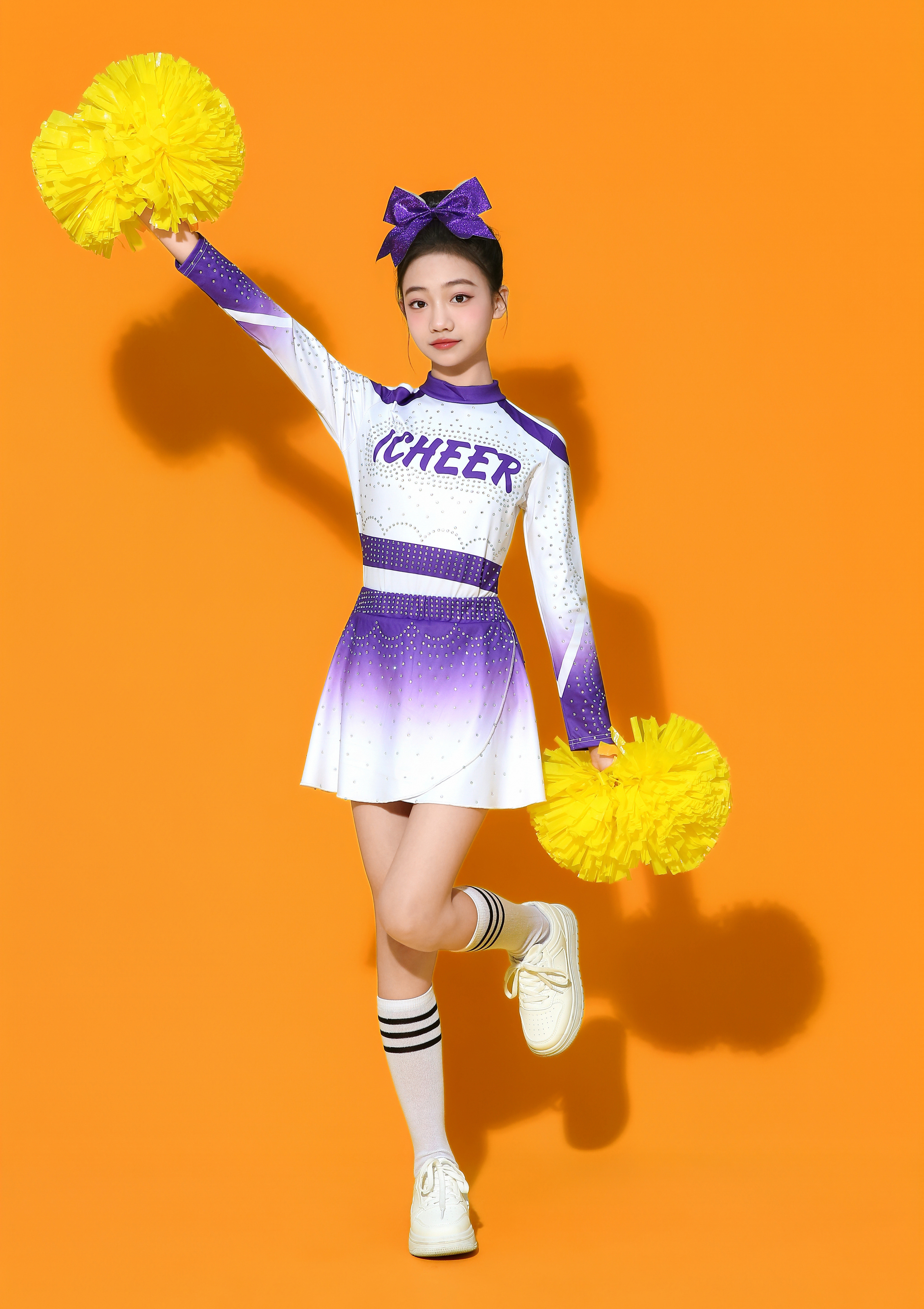 新款啦啦队服装专业定制儿童啦啦操比赛服成人竞技文体艺术演出服