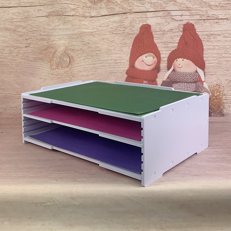 果兔4K纸收纳架多层无漆环保