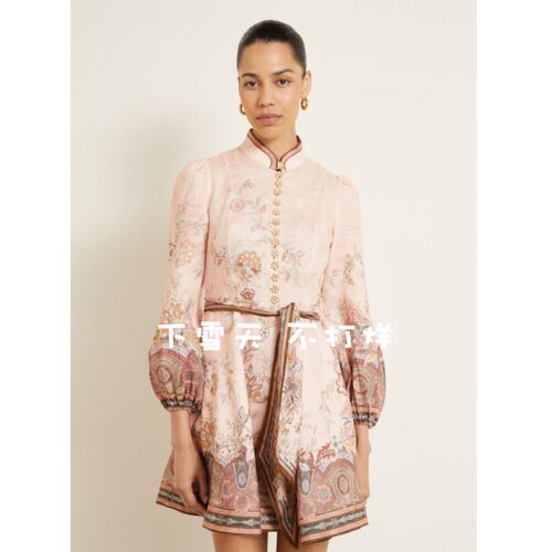 Z*M家！鼎级！女士度假亚麻连衣裙 ALCHEMY Linen Dress