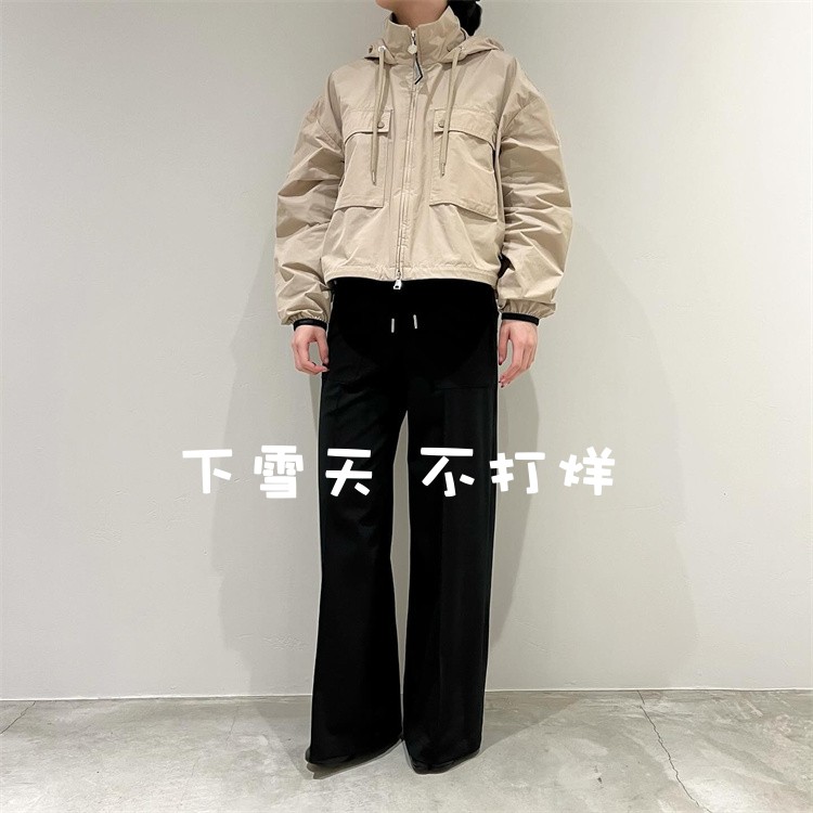 M ~女士秋季截短款派克外套夹克 Leda Hooded Cropped Parka