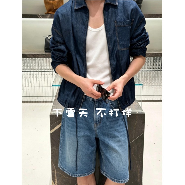 老萝家！鼎级！男女同款徽标贴布牛仔外套