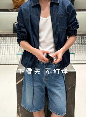 老萝家！鼎级！男女同款徽标贴布牛仔夹克外套