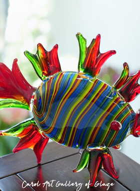 卡罗尔人间遗珠彩虹条纹琉璃鱼