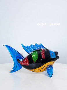 人间遗珠【悠游】动物鱼高档家居装饰轻奢高级酒柜艺术客厅摆件