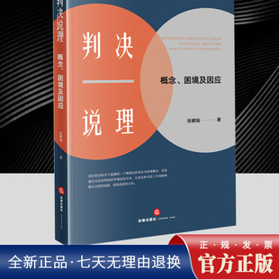 正版 判决说理 概念困境及因应 张娜瑞 判决书说理困境规范依据外部制度原因现状分析 法律实证主义 司法裁判行为指引 法律出版社