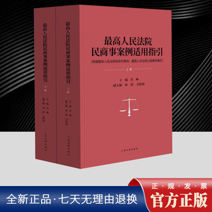 正版2025年最高人民法院民商事案例适用指引 根据最高人民法院指导性案例 最高人民法院公报案例编写 肖峰主编 人民法院出版社