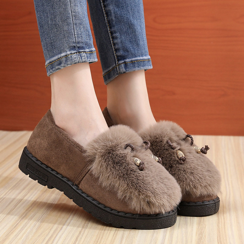 老北京布鞋女冬加绒平底豆豆鞋防滑软底加厚毛毛棉鞋女士妈妈鞋子,女鞋,棉鞋,淘宝优惠券,粉丝福利购,淘宝优惠卷