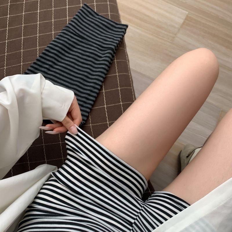 黑白运动短裤女夏季外穿2026高腰显瘦居家外穿辣妹健身包臀热裤