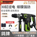 PIGEON鸽牌电锤电镐两用大功率工业级多功能冲击钻水电开槽爆模