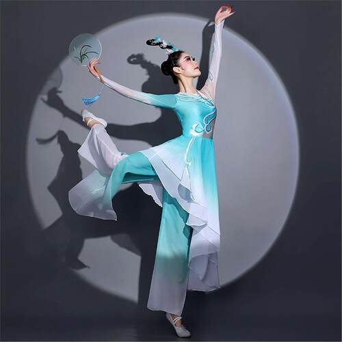 若水同款古典舞演出服女飘逸十二届荷花奖涟漪舞蹈服装艺考中国风