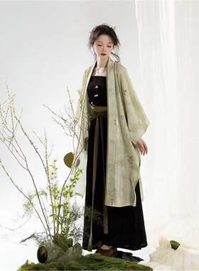 春水煎茶新款新中式宋制汉服女束腰汉元素宋裤显瘦国风三件套夏女