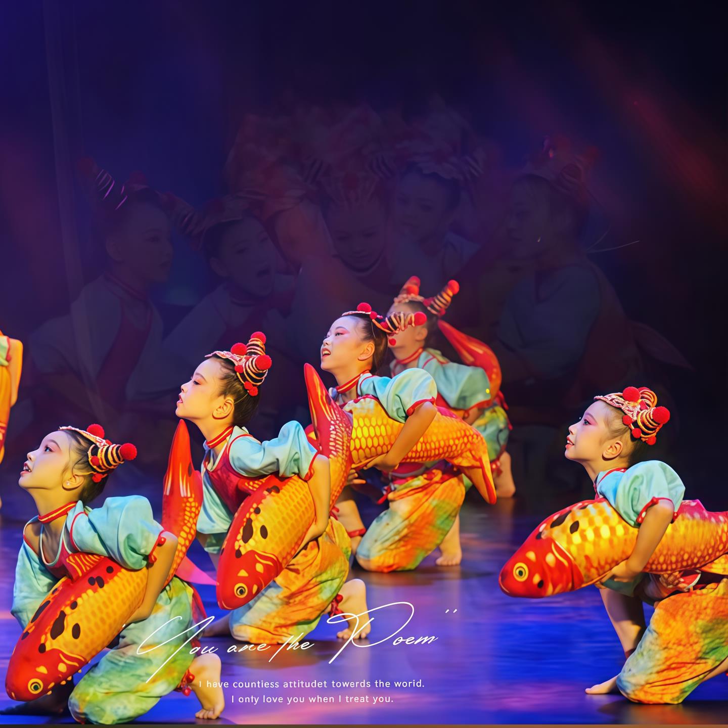 第十三届小荷风采年画娃娃乐陶陶演出服儿童喜庆表演服元旦舞蹈服图片