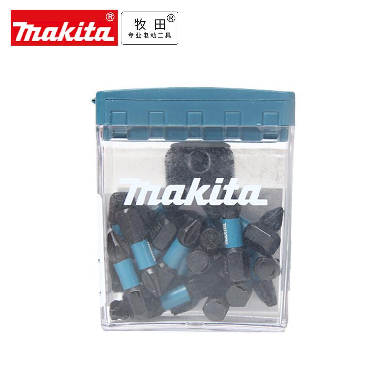 牧田日本25支装黑色批头E-12360套装PH2-25MM批头T25 T30 T40 PZ2