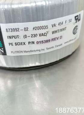 质谱拆机，PLITRON国际品牌环牛变压器，输出电压有62.议价
