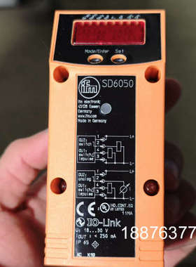 全新德国原装IFM易福门压缩空气流量计 SD6050  45议价