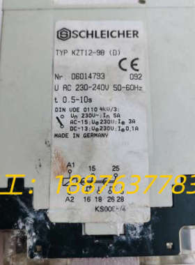 SCHLEICHER施莱西尔安全继电器KZT12-98（D）议价