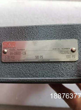 索尔压力开关，全新原装正品BH-036001-036，现货一议价
