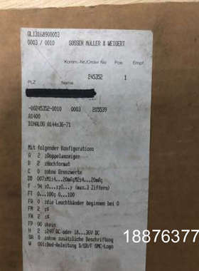 德国GMW GOSSEN 仪表  A1400 DINALOG议价