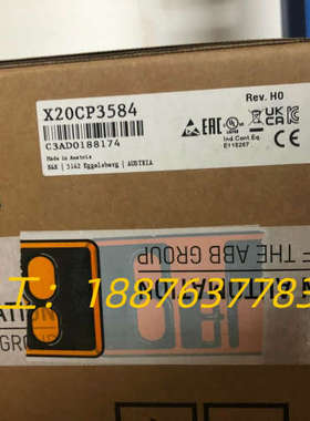 贝加莱B&R X20CP3584，全新原装现货，需要的私聊议价