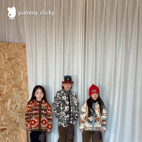 yummyrocky保暖儿童连帽外套