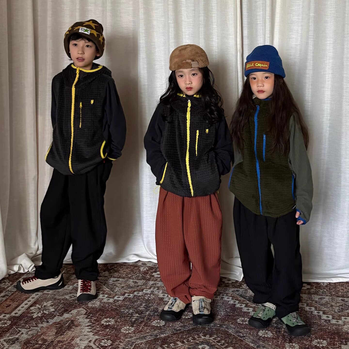 yummyrocky进口机刺绣logo轻量蓄热小方格长绒超暖热绒裤,童装/婴儿装/亲子装,裤子,淘宝优惠券,粉丝福利购,淘宝优惠卷