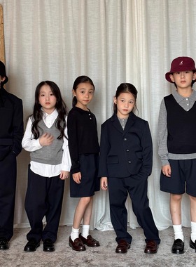 YR拼布A类零染羊毛色纺西装外套/短裤/长裤/全棉珠地白色衬衣