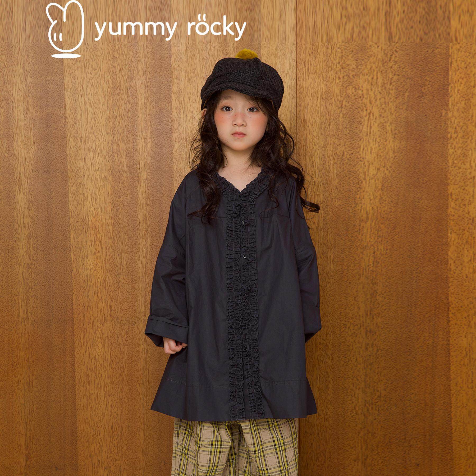 【777】yr手工花边高密纯棉大衬衫/格子阔腿九分裤,童装/婴儿装/亲子装,套装,淘宝优惠券,粉丝福利购,淘宝优惠卷