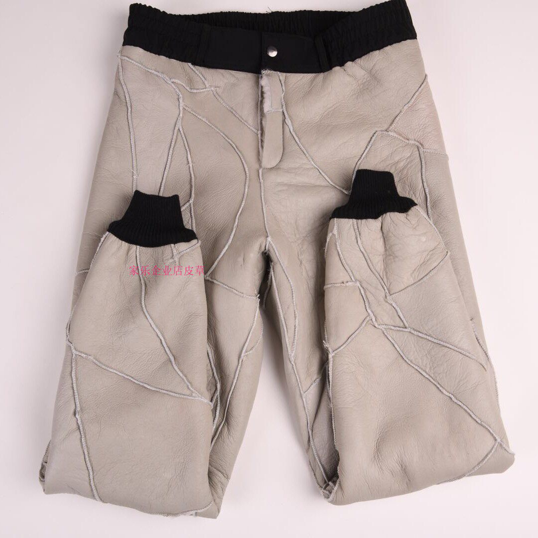 new pattern Sheepskin trousers Fur one Middle and old age Sheepskin Internal bile thickening cotton-padded trousers genuine leather men and women winter keep warmin the Men's clothing, Trousers  category - from Buy2taobao.com to provide professional Taobao agent buy service