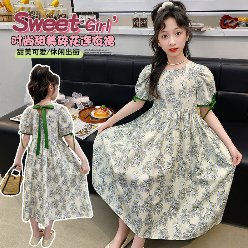 女大童连衣裙夏超好看裙子绝美漂亮公主裙2025新款初中生巨好看的