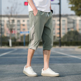 春夏季休闲七分裤薄款宽松短裤男B345-K162-P40，男装牛仔裤，电商B345