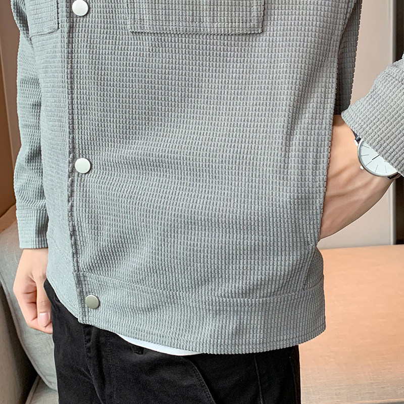 翻领夹克男秋季休闲薄款外套店主风B345-JK03-P95,男装夹克,电商B345