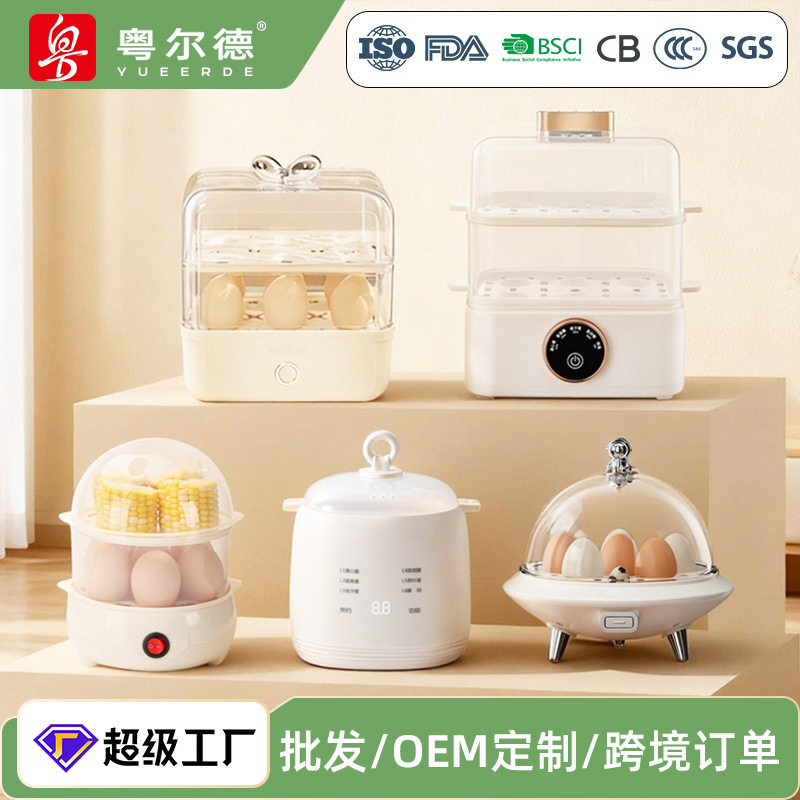 2蛋版单层透明小型家用自动断电煮蒸蛋器煮鸡蛋机煮蛋器智能蒸蛋