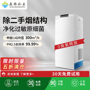 森林公主空气净化器办公室除二手烟异味雾霾分解甲醛可水洗活性炭