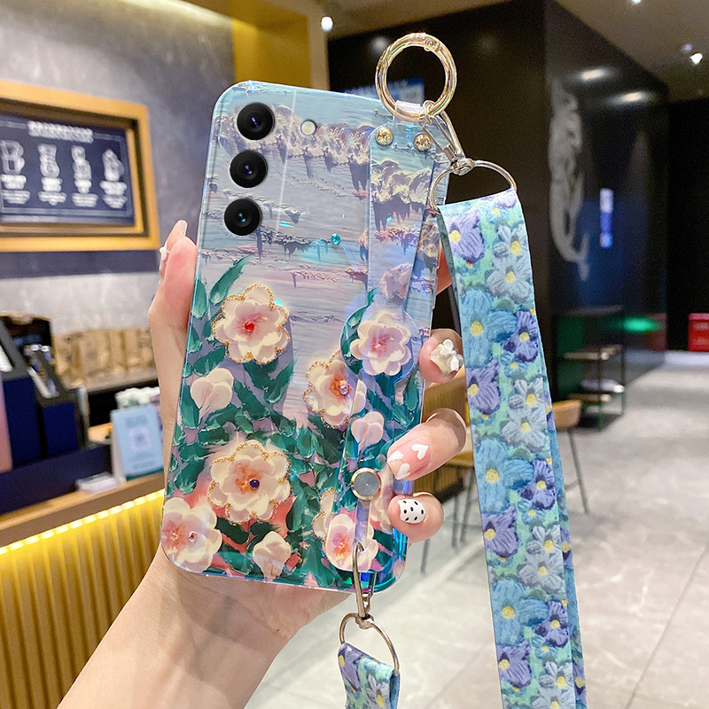三星手机壳小清新网红女款带挂绳