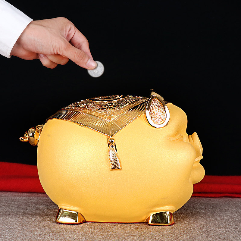 猪摆件存钱罐储蓄罐实用创意儿童礼物可爱金猪客厅家居卧室装饰品