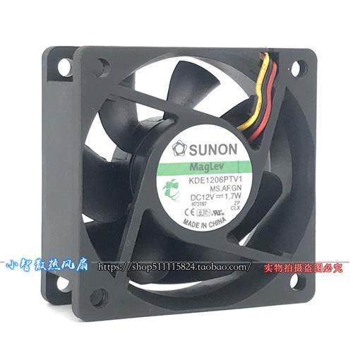DC12V 1.7W 6CM厘米6025磁悬浮静音散热风扇KDE1206PTV1图片