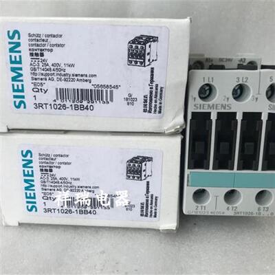 全新原装接触器3RT1026-1B..0 3RT1026-1BB40 DC24V