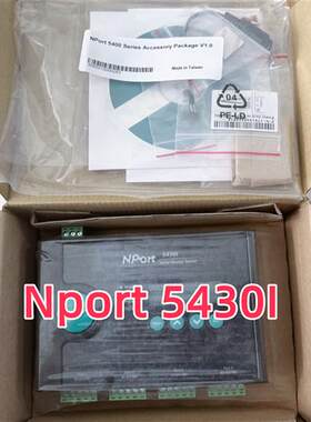 台湾moxa原装 NPort 5430I 串口服务器 4口 RS422/485