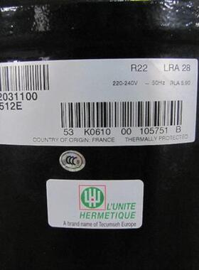 AJ5510F AJ5512E AJ5510C原装法国制冰机雪柜雪糕机压缩机R22