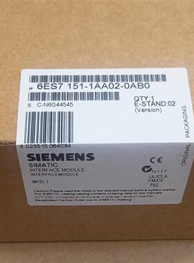 全新正品未开封6ES7 151-1AA02-0AB0 6ES7151-1AA02-0AB0现货销售