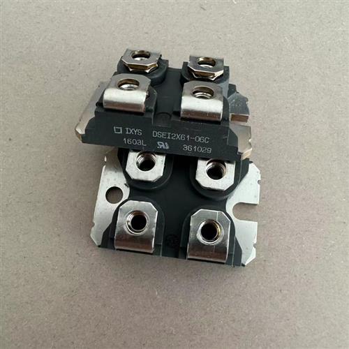 艾赛斯IXYS快速恢复二极管DSEI2X61-06C-12B IXFN38N100Q2高频