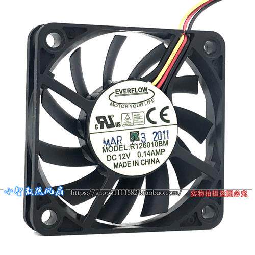 EVERFLOW 风扇 6CM 6010 12V 0.14A 静音 机箱 散热风扇