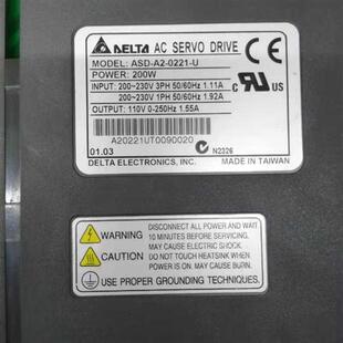 U台达伺服驱动器成色漂亮保修3个月 0221 议价 ASD